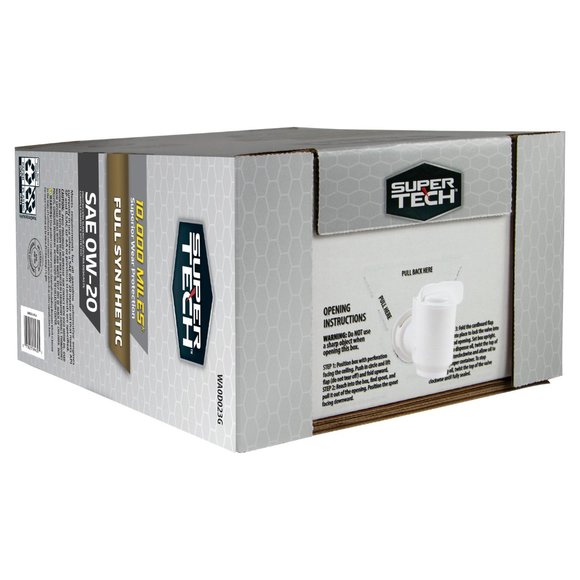Super Tech Full Synthetic SAE 0W-20 Motor Oil, 12 Quart Bag (3 gallons) - Picture 6 of 8